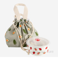 Hot sell spot rope style lunch box bag Japanese cute cartoon kids lunch bag portable lunch box tote bag